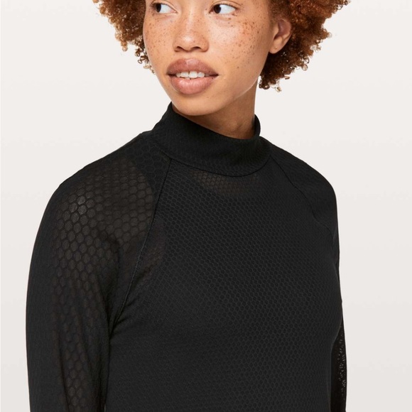 Lululemon Lab 6 Black Geo Long Sleeve - Picture 4 of 7